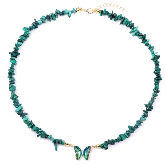 Jewelry - Malachite  Butterfly Necklace